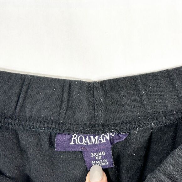 Roamans Plus Size 5XP Shorts 38W 40W Black Elastic Waist Pockets Petite 1239 - Picture 7 of 8